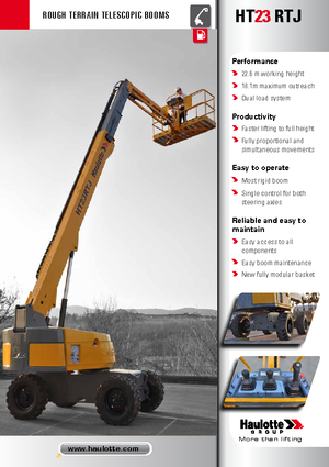 Teleskopska podizna platforma na gusjenicama Haulotte HT23 RTJ O