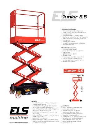 Dizalice na škare na kotačima ELS Lift Junior 5.5