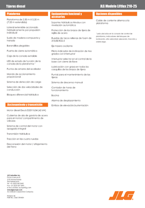 Dizalice na škare na kotačima JLG Liftlux 210-25