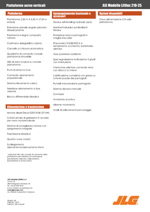 Dizalice na škare na kotačima JLG Liftlux 210-25