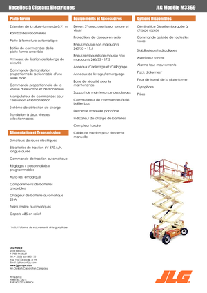 Dizalice na škare na kotačima JLG M3369LE