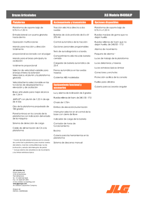 Zglobna podizna platforma na kotačima JLG M400AJP