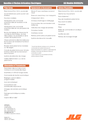 Zglobna podizna platforma na kotačima JLG M400AJPN