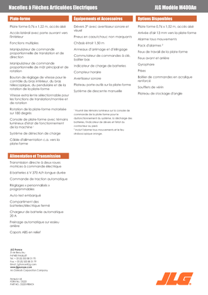Zglobna podizna platforma na kotačima JLG M400AN