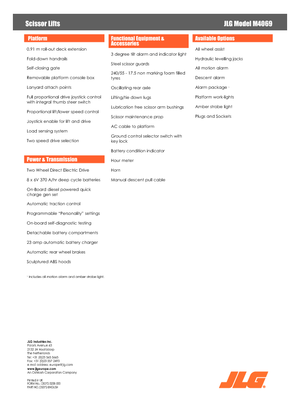 Dizalice na škare na kotačima JLG M4069LE