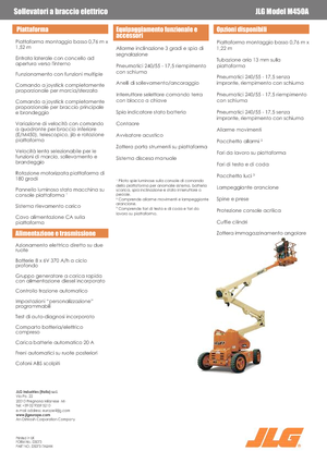 Zglobna podizna platforma na kotačima JLG M450A