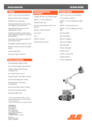 Zglobna podizna platforma na kotačima JLG M450A