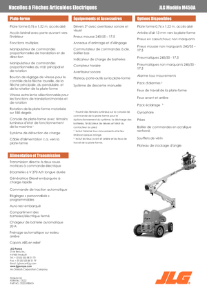 Zglobna podizna platforma na kotačima JLG M450A