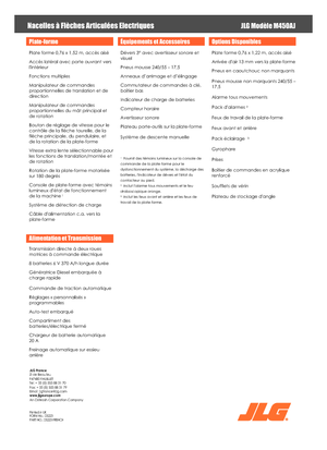 Zglobna podizna platforma na kotačima JLG M450AJ