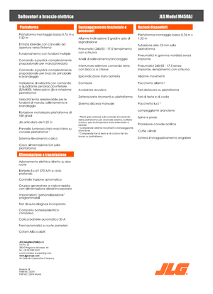 Zglobna podizna platforma na kotačima JLG M450AJ