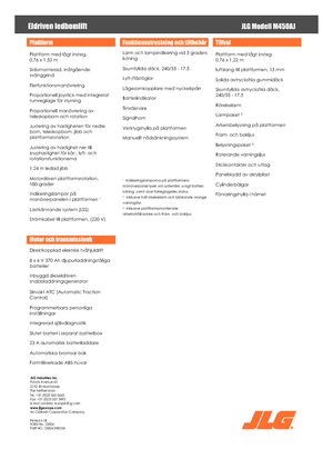 Zglobna podizna platforma na kotačima JLG M450AJ