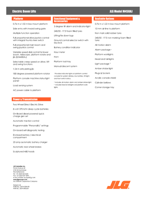 Zglobna podizna platforma na kotačima JLG M450AJ