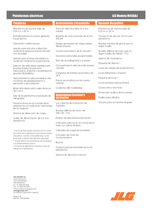 Zglobna podizna platforma na kotačima JLG M450AJ