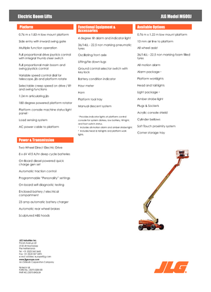 Teleskopska podizna platforma na gusjenicama JLG M600JA