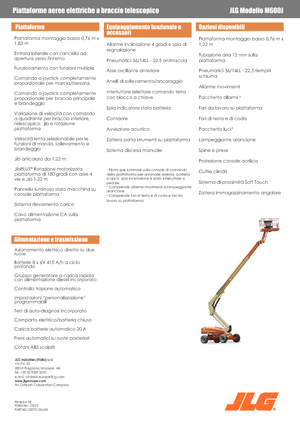 Teleskopska podizna platforma na gusjenicama JLG M600JA
