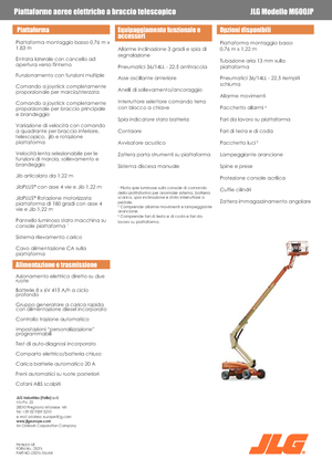 Teleskopska podizna platforma na gusjenicama JLG M600JP