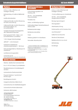 Teleskopska podizna platforma na gusjenicama JLG M600JP