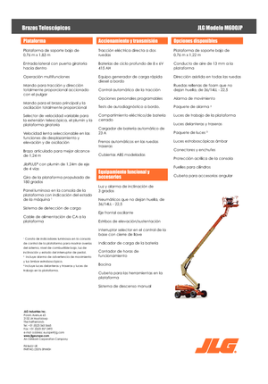 Teleskopska podizna platforma na gusjenicama JLG M600JP