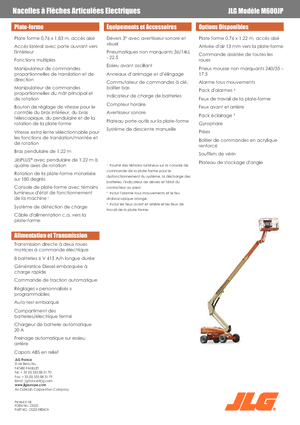 Teleskopska podizna platforma na gusjenicama JLG M600JP