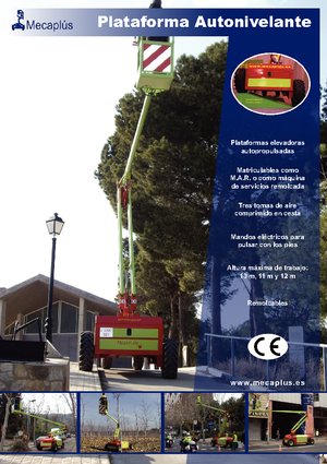 Zglobna podizna platforma na kotačima Mecaplús MTP 12