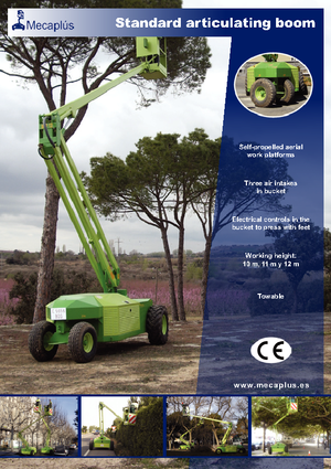 Zglobna podizna platforma na kotačima Mecaplús MTP 12