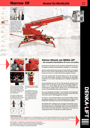 Teleskopska podizna platforma na gusjenicama Denka-Lift - Rothlehner Narrow DL 22 N