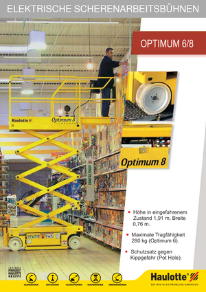 Dizalice na škare na kotačima Haulotte Optimum 8