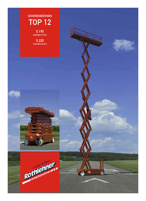 Dizalice na škare na kotačima PB PB S195-12E