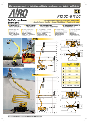 Zglobna podizna platforma na gusjenicama AIRO R 13 DC