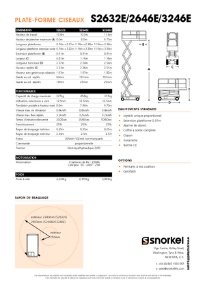 Dizalice na škare na kotačima Snorkel S3246E