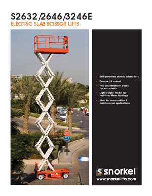 Dizalice na škare na kotačima Snorkel S3246E