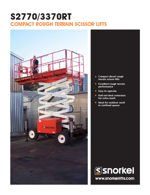 Dizalice na škare na kotačima Snorkel S2770RT