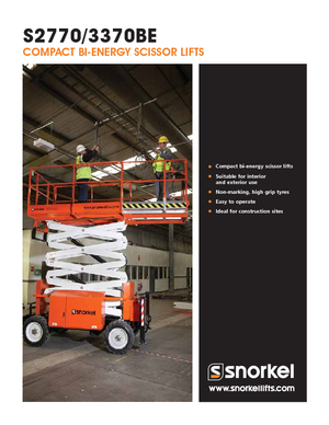 Dizalice na škare na kotačima Snorkel S3370BE