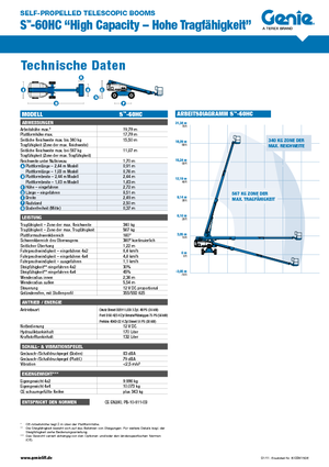 Teleskopska podizna platforma na gusjenicama Genie S-60 HC