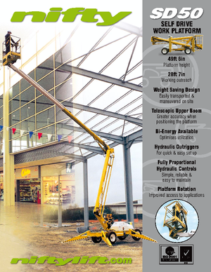 Zglobna podizna platforma na kotačima Niftylift SD 50