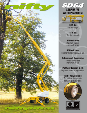 Zglobna podizna platforma na kotačima Niftylift SD 64