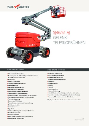 Zglobna podizna platforma na kotačima Skyjack SJ 51 AJ