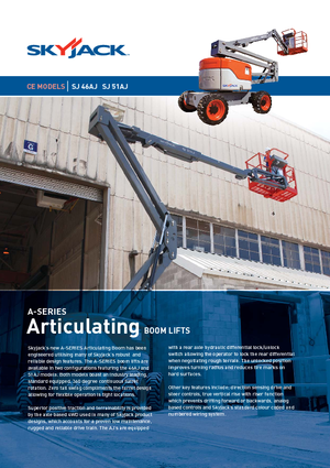 Zglobna podizna platforma na kotačima Skyjack SJ 51 AJ