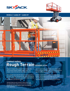 Dizalice na škare na kotačima Skyjack SJ 6832 RT