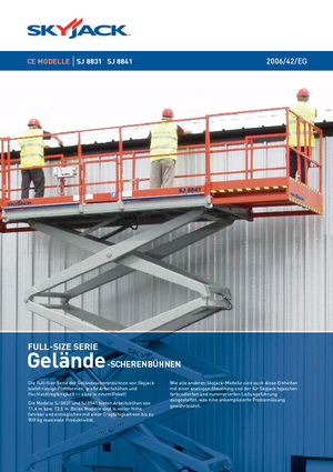 Dizalice na škare na kotačima Skyjack SJ 8841