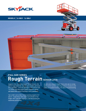 Dizalice na škare na kotačima Skyjack SJ 8841