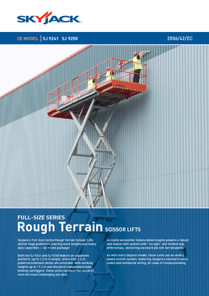 Dizalice na škare na kotačima Skyjack SJ 9250