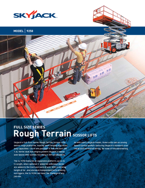 Dizalice na škare na kotačima Skyjack SJ 9250