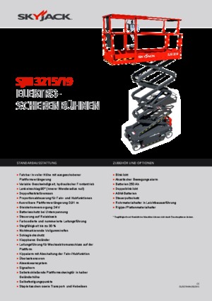 Dizalice na škare na kotačima Skyjack SJ III 3219