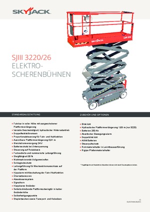 Dizalice na škare na kotačima Skyjack SJ III 3220