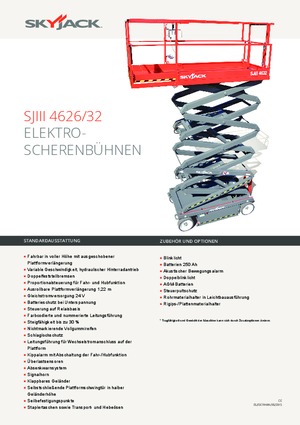 Dizalice na škare na kotačima Skyjack SJ III 4632