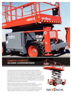 Dizalice na škare na kotačima Skyjack SJ III 6832 RTE