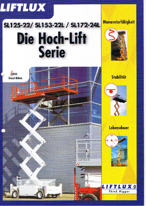 Dizalice na škare na kotačima Liftlux SL 172-24