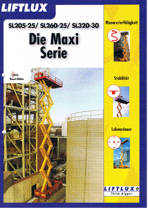 Dizalice na škare na kotačima Liftlux SL 205-25