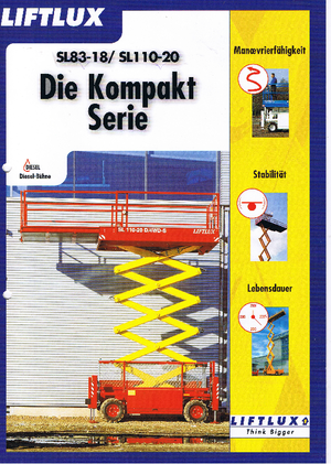Dizalice na škare na kotačima Liftlux SL 83-18